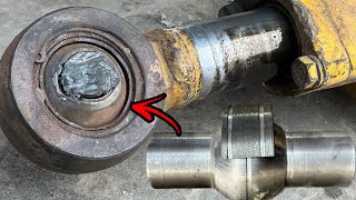 A Aggressive Repaired of Broken Caterpillar Hydraulic Cylinder Jack Joint Ball By Trusted mechanic….