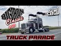 100&#39;s of trucks fill the streets in Kasson, MN