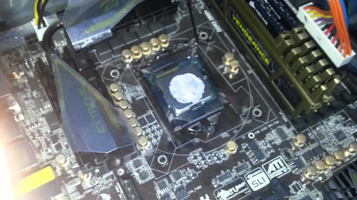 How to install an Intel cpu on a motherboard lga1155