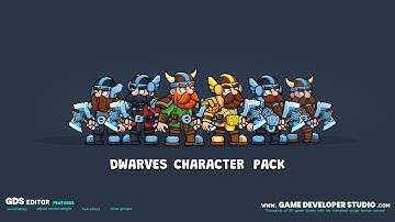 Dwarves character pack animation preview