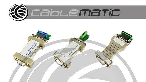 Adaptador serie de RS232  - distribuido por CABLEMATIC ®