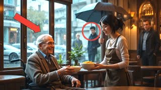 Waitress Helps Elderly Disabled Man, The Next Day, His Billionaire Son Shows Up at Her House