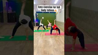 Easy exercise for full body fatloss🔥#shorts #youtubeshorts #fatloss #fatloss #fitness #ytshorts #yt