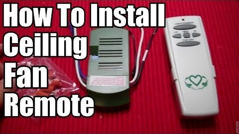 DIY: How To Install a Ceiling Fan Remote!