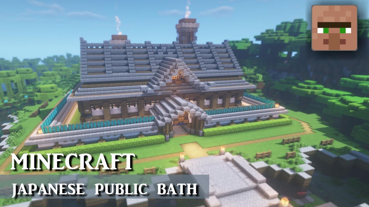 マインクラフト 和風建築 銭湯の作り方 家の土台を作り編 温泉旅館としても Minecraft How To Build Japanese Public Bath Tutorial トミのyoutube ゲーム実況ランキング
