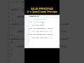 Open Closed Principle in SOLID principles. #csharp #dotnet #solidprinciples #interviewtips