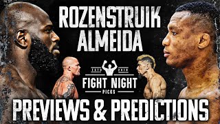 UFC Charlotte: Rozenstruik vs. Almeida Full Card Previews &amp; Predictions