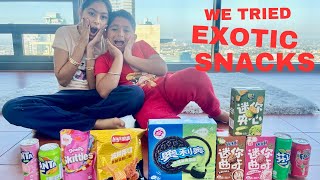 Trying EXOTIC SNACKS for the FIRST TIME *MOUTH WATERING*
