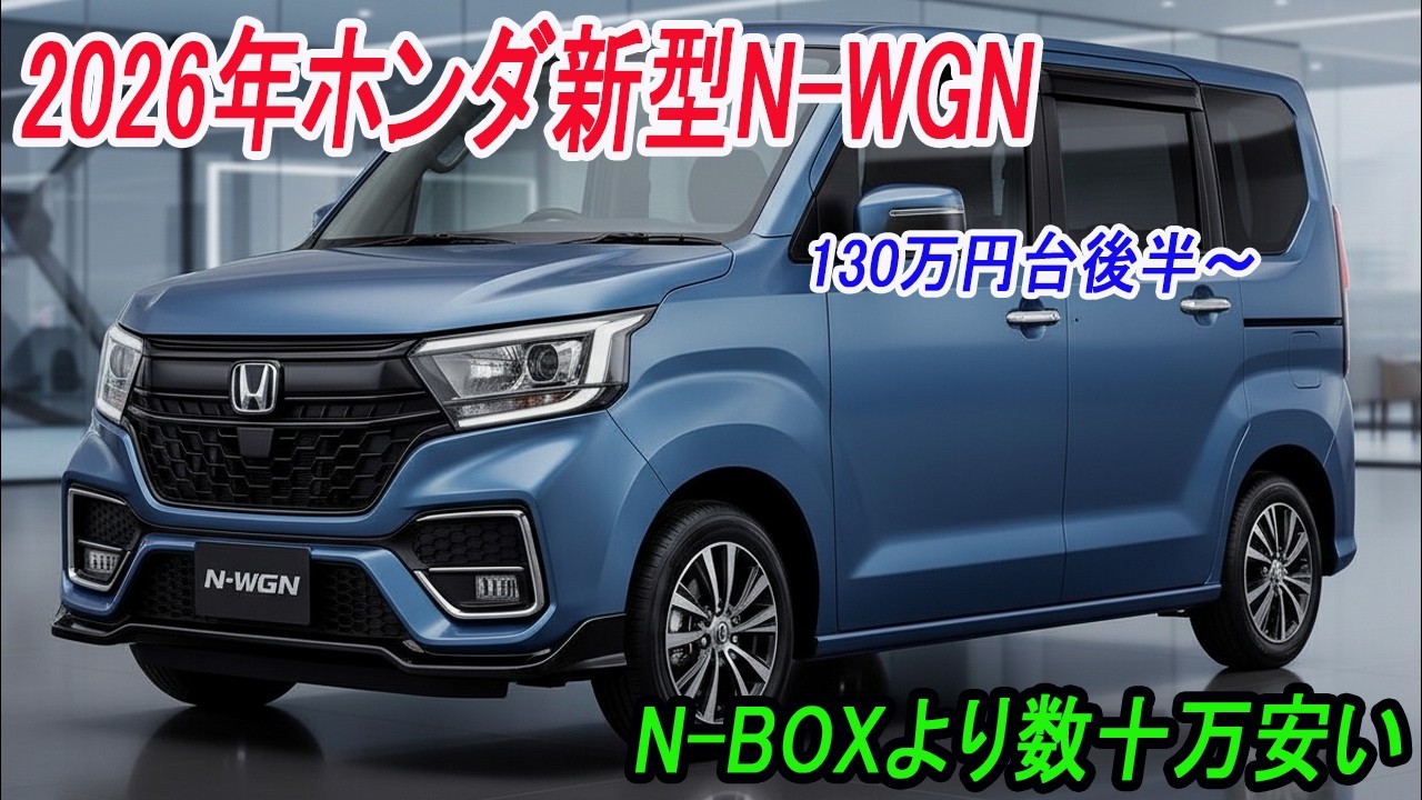 N-WGN エヌワゴンカスタム　禁煙ターボ　傷等あり、車検2026年12月 The new Honda N-WGN, a full model change, is scheduled for release