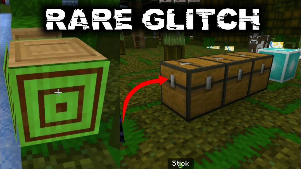 Glitched Minecraft Text Rarity MOST RARE GLITCH IN MINECRAFT PE - YouTube