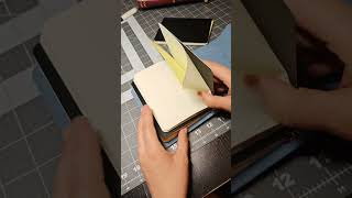 I made a passport size notebook cover with leather.#handmade #notebook #travelersnotebook #leather