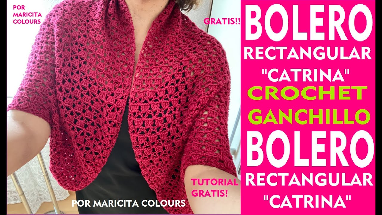 😍BOLERO ó TORERA A CROCHET FÁCIL 💯