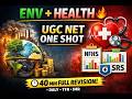 UGC NET One Shot 🔥 Environment + Health + NFHS &amp; SRS Data | 40 Min Revision