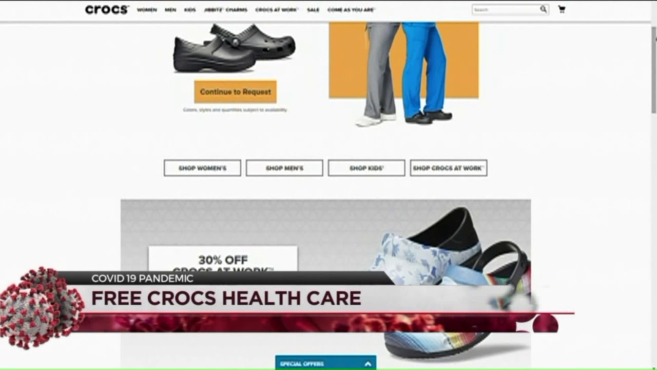 crocs donating shoes to healthcare workers