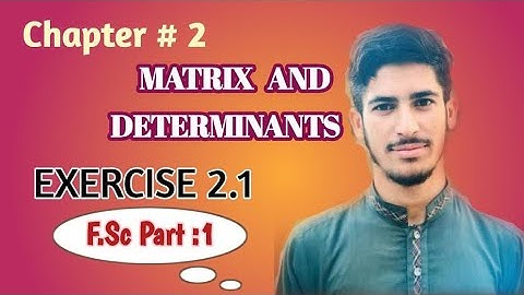 FSc 1 chapter 2 Matrics & Determinants Exercise 2.1 Question no 5 (prove that)#mathshorts #maths