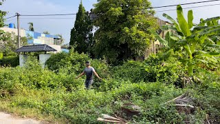 Clean up an overgrown abandoned house  Cut the grass Transform a beautiful garden