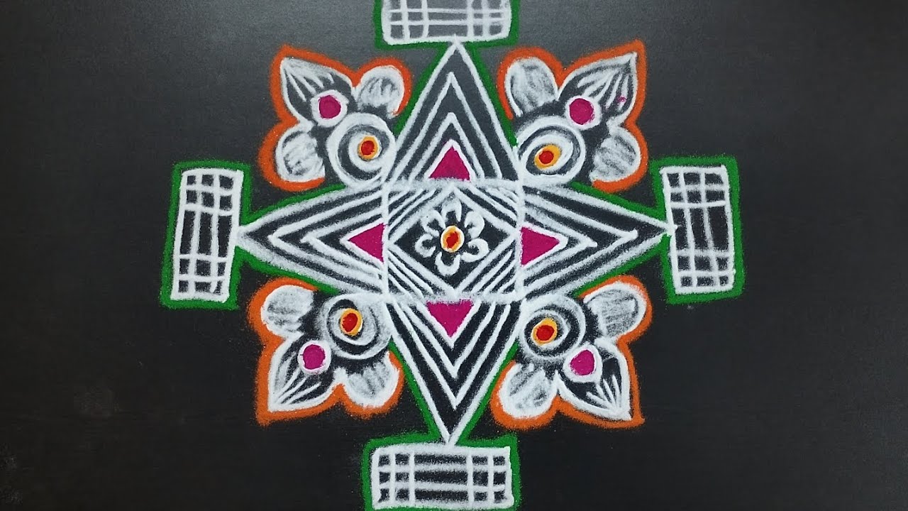 Friday Special Kolam✨Beautiful Traditional Design for Home Entrance🪔#FridaySpecialKolam #DailyKolam