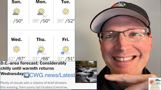 Warm midweek but blustery December-like chill starts & ends our workweek. Sunday Sunset Live Q&A