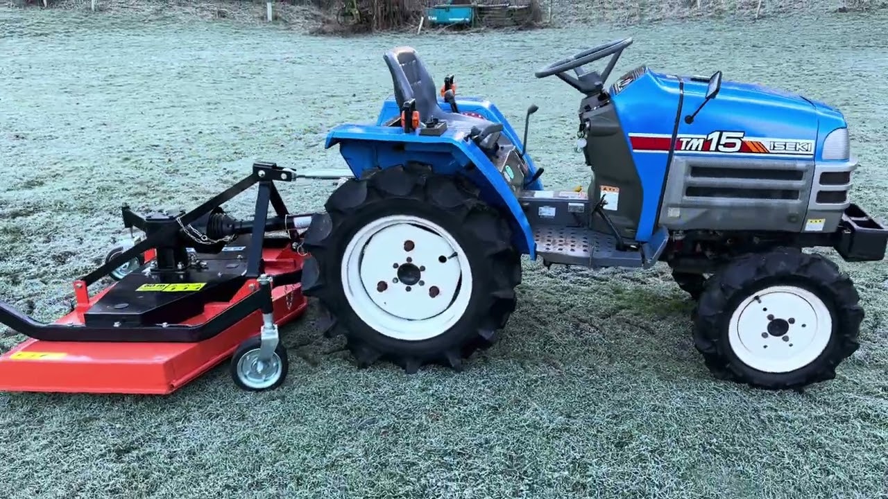 ISEKI TM15 4WD Compact Tractor & New 5ft Finishing Mower - YouTube