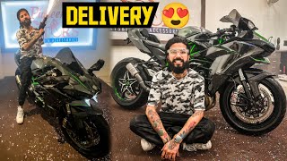 Finally Apni New Superbike Kawasaki Ninja H2 Ki Delivery Le Hi Li 😍