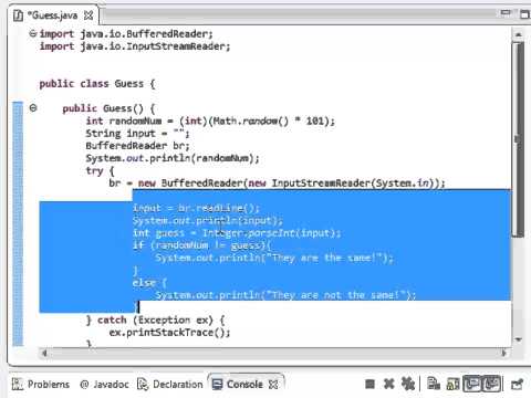 Java Programming - Guessing Game Part 3 - Galbraith