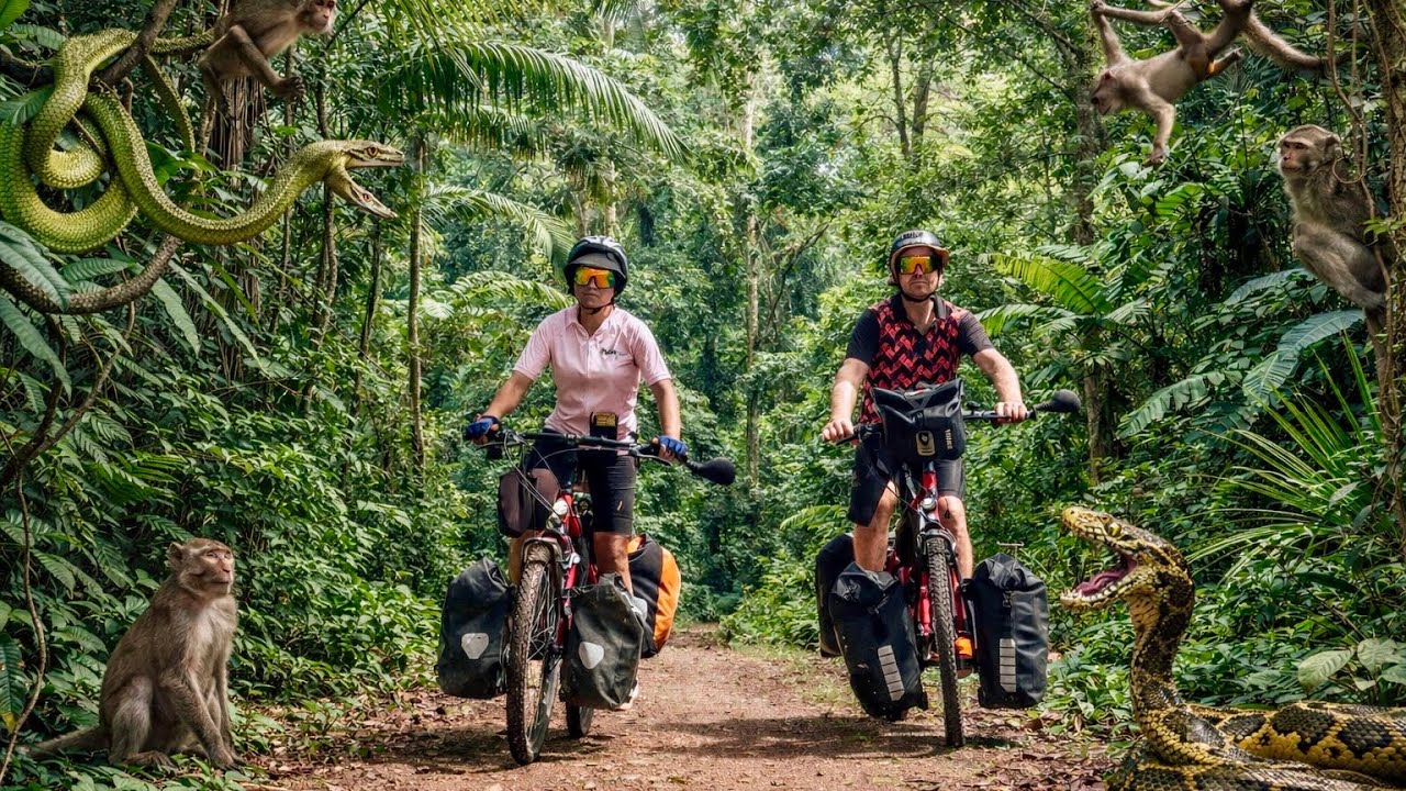 Hilflos im Dschungel 🌴🇹🇭☀️ mit dem Fahrrad von Chumphon nach Ranong, Hitze + Dehydrierung 🥵 