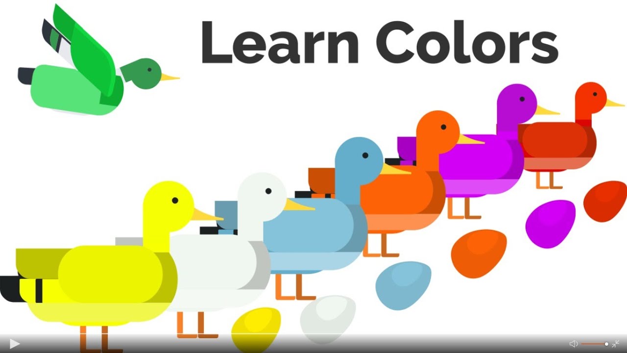 Best Learning Video for Toddlers Learn Colors with Ducks | Educational Colours Video for ...