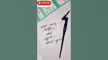 How to do lettering/calligraphy with oblique holder? | Nikko G Nib | Lettering/Calligraphy ideas😍