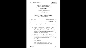 MCS - 221   December 2022 Question Paper