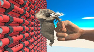 TNT WALL & MEGA PUNCH - Animal Revolt Battle Simulator