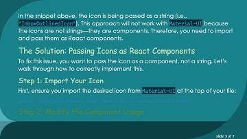 How to Properly Pass Material-UI Icons as Props in React Components