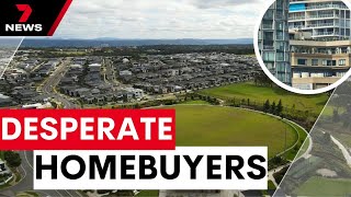 Desperate first home buyers flock to Sydney’s newest suburb | 7 News Australia