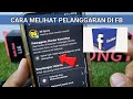 Cara Cek Pelanggaran di FB Pro/Halaman Facebook