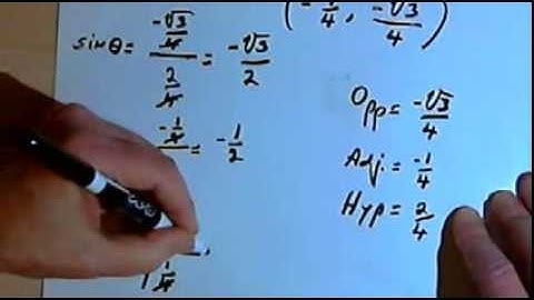 Finding Trig Function Values Given a Point, more examples 143-8.5.3.b