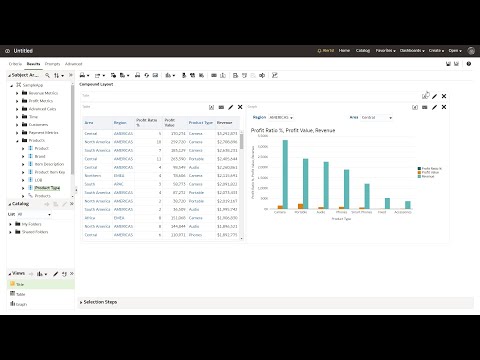 Create Your First Analysis in Oracle Analytics