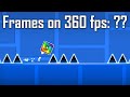 Cube jumps with frames counter  geometry dash