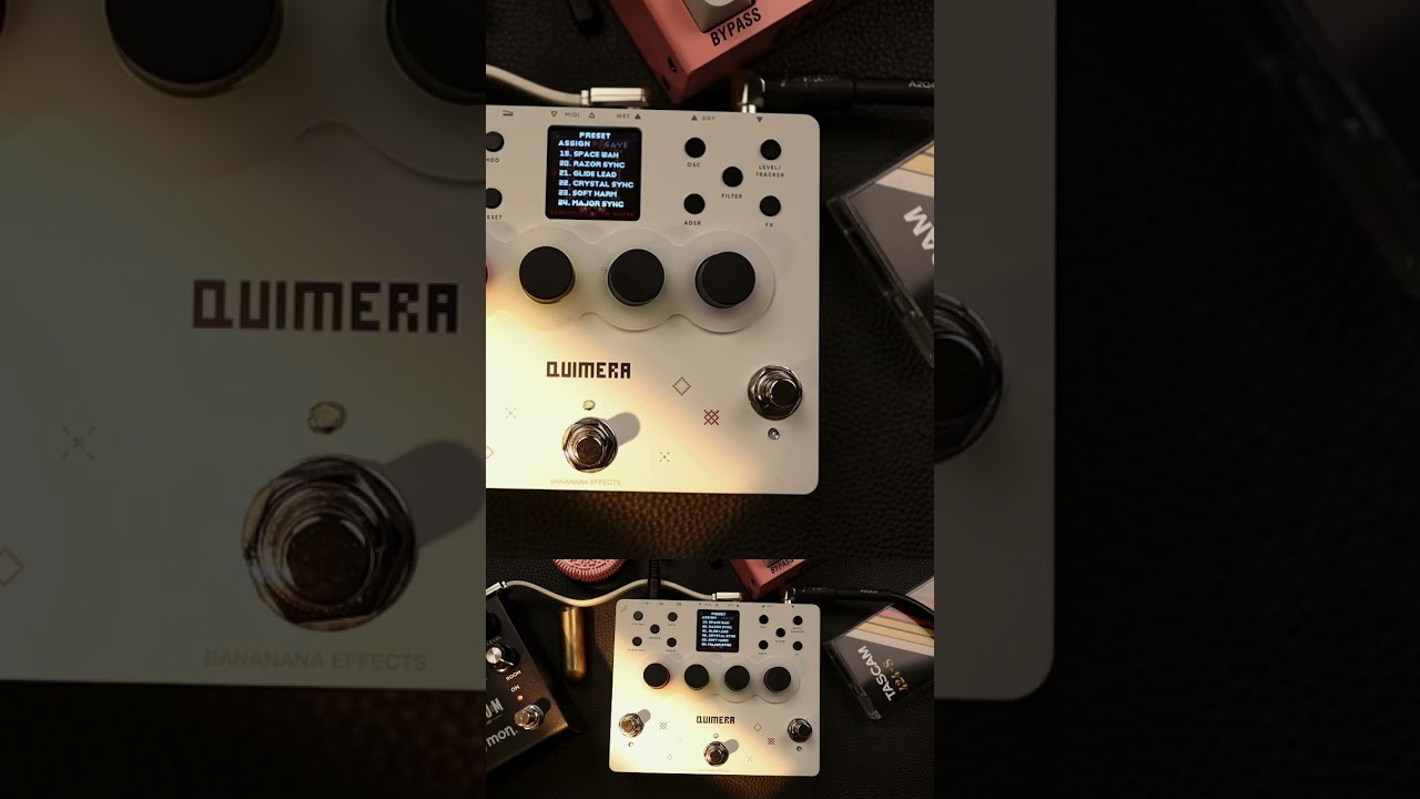 初期ロット BANANANA EFFECTS QUIMERA Bananana Effects // QUIMERA Polyphonic Synth Sampler (Demo) - YouTube
