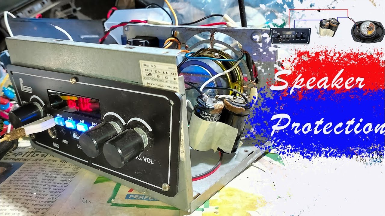 Speaker protection capacitor