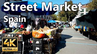 🇪🇸 Street Market Galicia - Spain Walking - Padron walk Tour