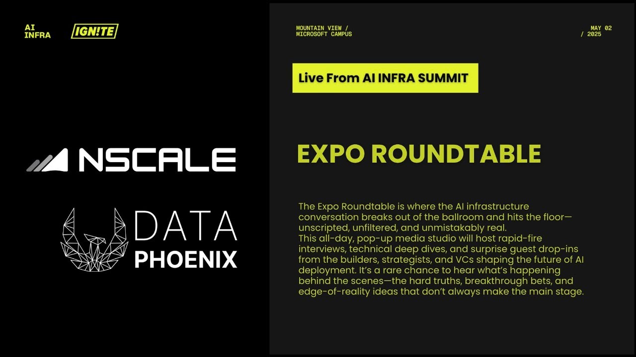 Roundtable Event Live Stream AI INFRA SUMMIT 3 - Expo Roundtable - Live Streaming - YouTube