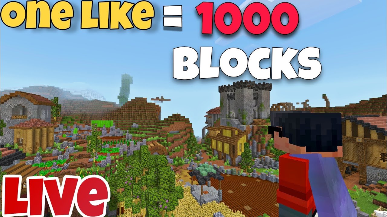 every like I will mine 1000 blocka 😵. same stream - YouTube