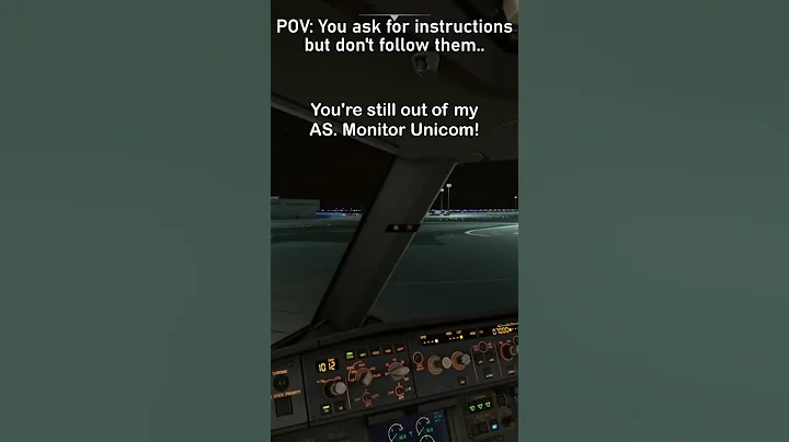 Kid asks for instructions and doesn't follow them! #atc #flightsimulator #msfs #vatsim #shorts