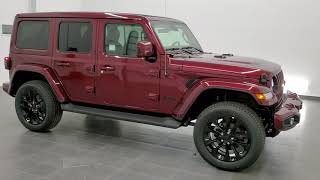 2021 SNAZZBERRY JEEP WRANGLER HIGH ALTITUDE WALK AROUND REVIEW SKY ONE  TOUCH SLIDER 21J19 SUMMITAUTO - YouTube
