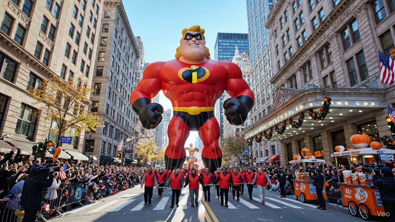 Macy's Thanksgiving Day Parade 2025 - 60 Pixar Balloons NYC