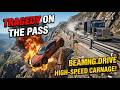 SIMULATION OF A CAR ACCIDENT ON A MOUNTAIN PASS IN BeamNG.drive!#beamngdrive #car #truck #4k