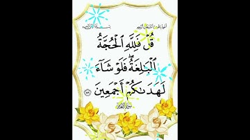 سورة الأنعام الآية ( 149 )
