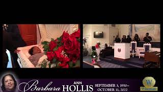Celebration of Life for Ms Barbara Ann Hollis