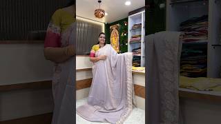 🌸Pure Muslin Work Sarees 20% offer తో.#saree #offer #onlineshopping #discount