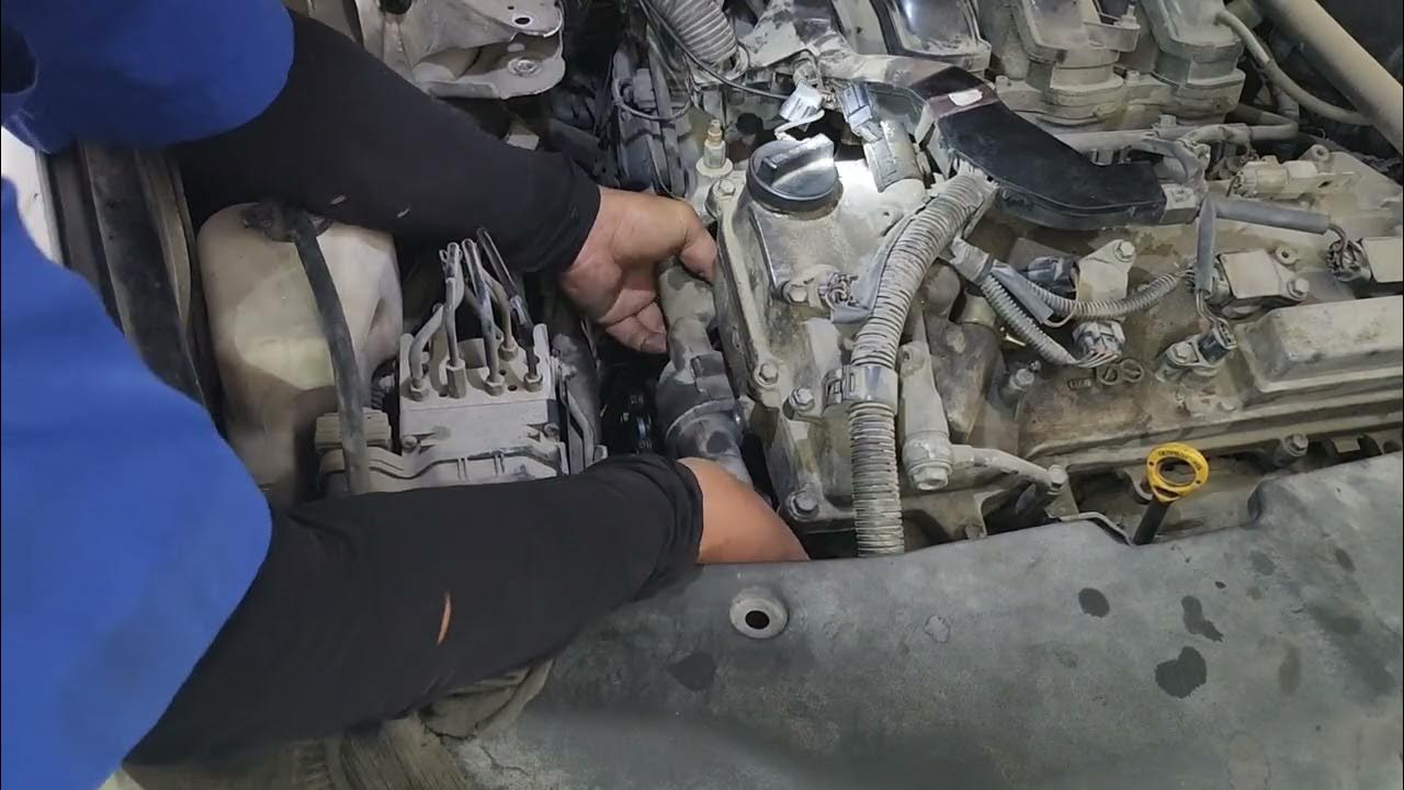 P2 lexuz rx350 change water pump - YouTube