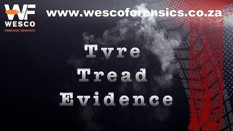Explanation of Tiretread Evidence - Forensic Evidence Identification